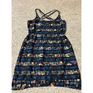 Women's Hurley Colorful Spaghetti Strap Short Sundress, Large